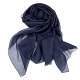 Colours & Beauty | Estola Mujer Elegantes Color Azul Marino| Estola Para Boda y Ceremonia| Chal de Fiesta| Estola Para Vestido de Fiesta| Bufanda de Gasa Para Señora| Capa en Chifon| Mantón Poncho