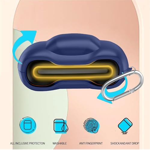 Image of WELCROS Soft Silicone Case Cover Compatible for GoBoult Audio UFO | GoBoult Astra | GoBoult Mustang Torq (Blue)