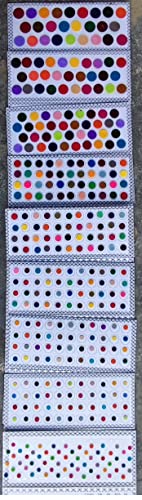 Multicolor Velvet Dot Bindi Tattoo Stickers Set of 9 Cards Adhesive Body Jewelry Bindis Bridal face belly Jewels Forehead decor (Multi Color)