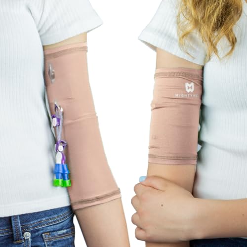 Mighty Well PICCPerfect PICC Line Cover: Soft Touch Double Layer PICC Line Arm Cover | Solid Blush Small