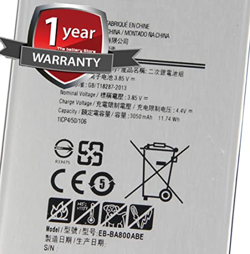 Image of THE BATTERY STORE OriginaI Battery (EB-BA800ABE) for Samsung Galaxy A8 2015 A8000 A800F A800S A800YZ Battery with 1 year warranty and high capacity battery backup. Carefully check your phone model and purchase. (FOR SAMSUNG A8(2028)-A530)