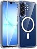 Funda FNTCASE para Galaxy A17/A16 5G, compatible con Magsafe, protector de pantalla | Transparente resistente al amarillamiento, protección contra caídas de grado militar de 14 pies, delgada y resistente a golpes, para Samsung A17/A16 2