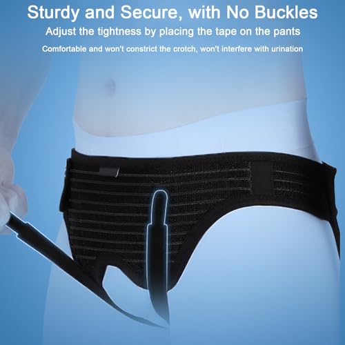 Faja de Hernia Inguinal para Hombre, Ajustable, Beige, Grande miniatura 4