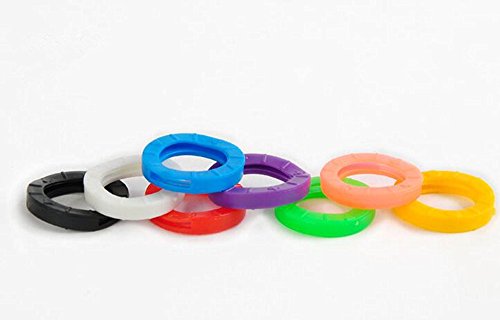 Jking Color Coded Key Identify Key Ring Plastic Sleeve Cap Tags Pack Of 20 #TOP1