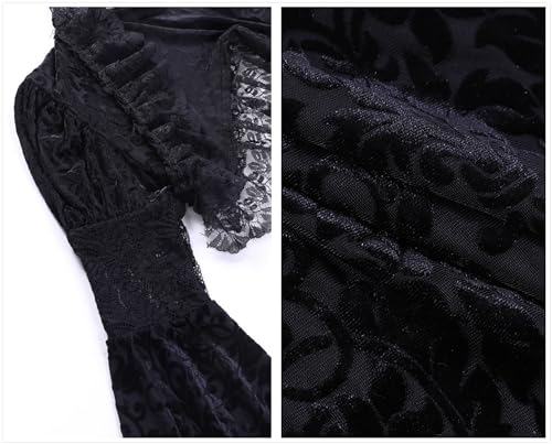 Image of TOMETO STAR Bolero Shrug Tops for Women Goth Flare Sleeve Shrugs