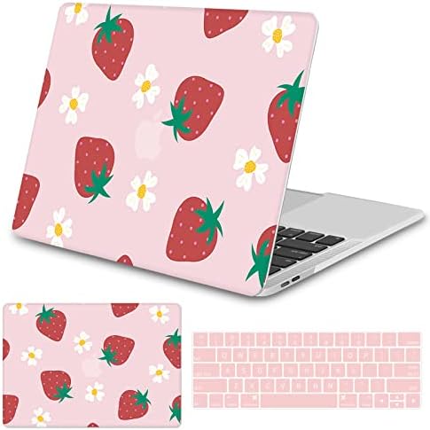 Seorsok Compatible with MacBook Pro 13 inch Laptop Case 2020 2019 2018 2017 2016 Release A2159/A1989/A1706/A1708 Laptop Hard Shell Case & Keyboard Cover,Cute Lovely Fruit