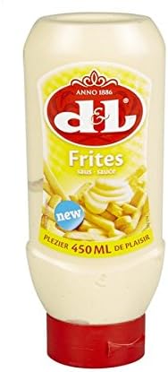 Devos & Lemmens - Frites - Sweet Sauce - 450ml Bottle x 1 - Perfect for french fries and other yum dishes - Recyclable topdown squeeze bottle container