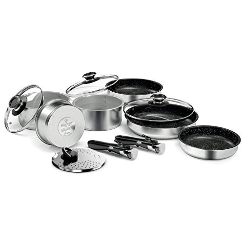 Backen 299912 batterie de Cuisine, Stainless Steel