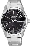 Ø 40,0 x 10,0 mm Seiko Solar Herren-Uhr Edelstahl mit Metallband SNE527P1