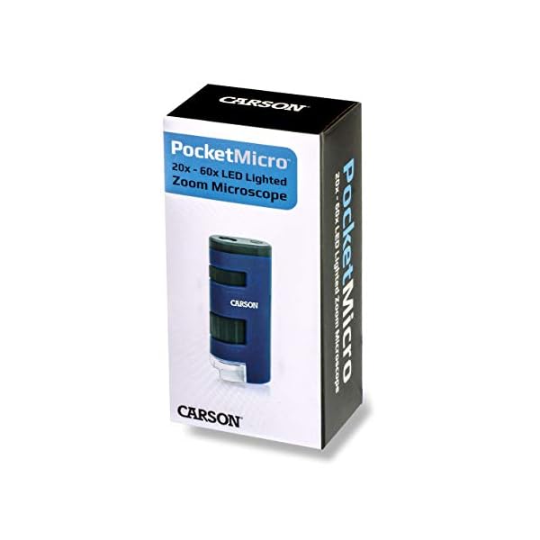 Carson PocketMicro 20x-60x Taschenmikroskop mit LED und asphärischen Linsen (MM-450) – Bild 5