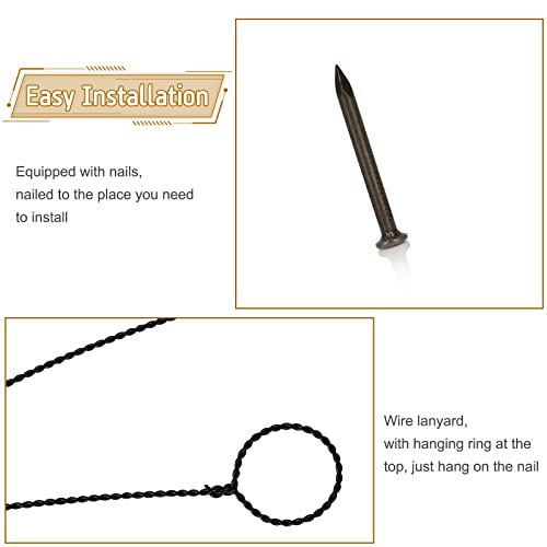 Olpchee Men Climbing Wall Sculpture Resin Art Wall Sculptures Home Decor Vintage Statue Figure Kit For Home Office Shop 3Pcs/Set (Copper Black-1) #TOP3