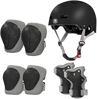 LANOVAGEAR Kids Helmet Knee Elbow Pads Wrist Guards Age 2-8 Years Kids Multi-Sports Helmet for Bike Skateboarding Inline Roller Skating Scooter