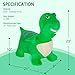 INPANY Bouncy Dinosaur Hopper Toys for 2 Year Old Boy, Toddler Plush Bouncing Animals, Kids Inflatable Hopping Horse, Ride on Rubber Bouncer, Indoor Outdoor Cool Birthday Gifts for 3 4 Yr Girl