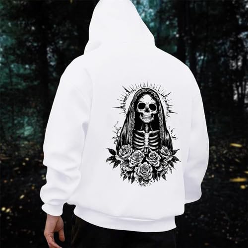 Sweat à capuche homme doux contre le froid, pull décontracté imprimé graphique urbain - 3