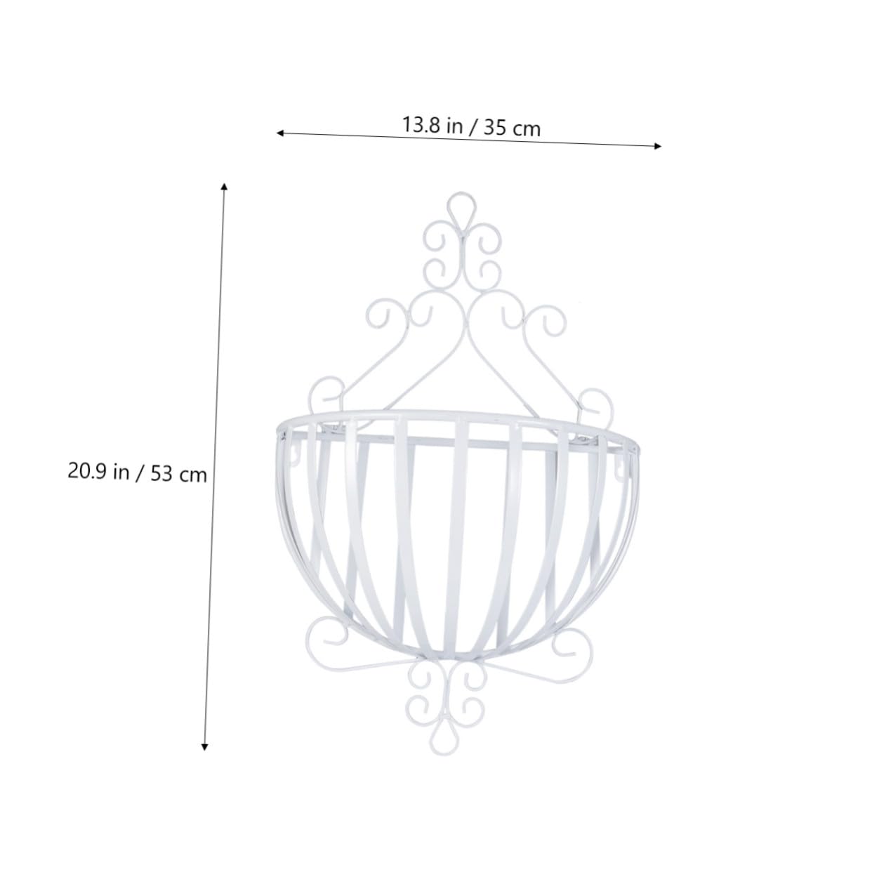 GALPADA Semicircular Soporte Estilo Europeo de Pared para Macetas de Hierro