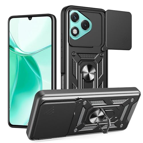 Coque Honor 400 Lite noire avec cache caméra pour smartphone Honor X70i ABR-NX1