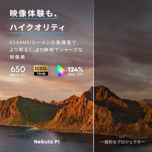 Nebula P1 スピーカーを枕元に置いて寝室で使用するイメージ