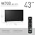 Panasonic W70 Series (2025 Model) 43" LED 4K Ultra HD Smart Fire TV, Press & Ask Alexa, Apple AirPlay, HDR10+, HDMI 2.1, and Bluetooth Support - 43W70BP