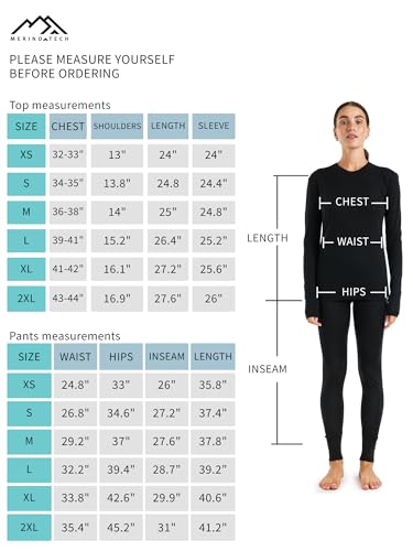 Merino Unterwäsche Damen Merino.tech Baselayer Set für Damen