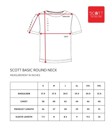 Scott International Men's Regular Fit T-Shirt - Cotton Blend, Half Sleeve, Round Neck, Stylish, Solid Plain T-Shirts for Men, Mens t Shirt - Pack of 3 - Image 6