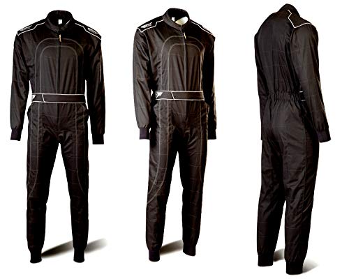 Speed Racewear - Tuta kart da corsa Nero e Grigo