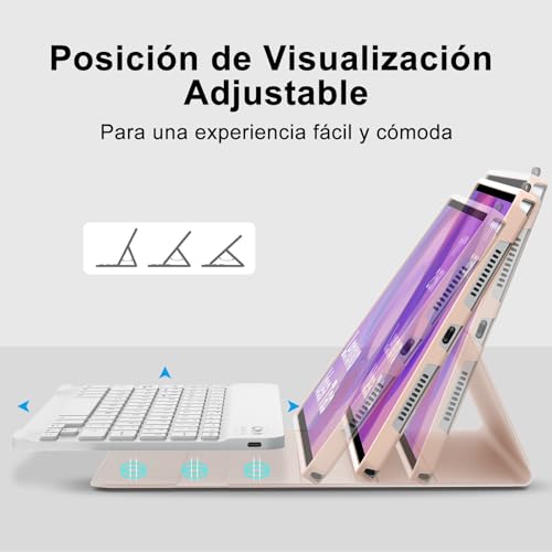 Funda Lenovo Idea Tab 11 2025 con Teclado para Estudiar y Trabajar en Cafeterías 4