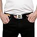 Mattel Belt, Seatbelt Buckle Belt, Hot Wheels Classic Flame Logo Black Red Yellow, 30 to 44 Inches