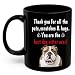Funny Brindle White English Bulldog Coffee Mug Black 11oz Humor Novelty Animal Portrait Ceramic Cup Pet Owner Appreciation Thank You Gifts for Bulldog Dog Lovers