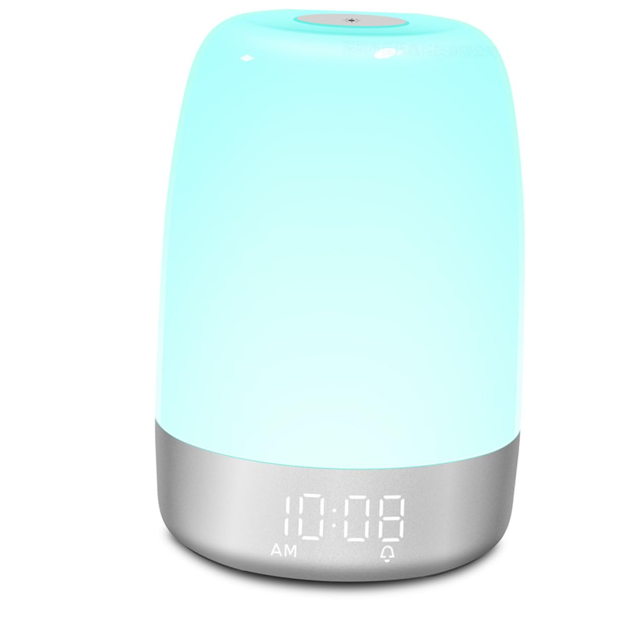Veilleuse Tactile Réveil Lumineux Programmable, Lampe De Chevet LED Multicolore, Contrôle Tactile, Timer 30 Min, Lumière Douce pour Chambre à Coucher, Ambiance Apaisante