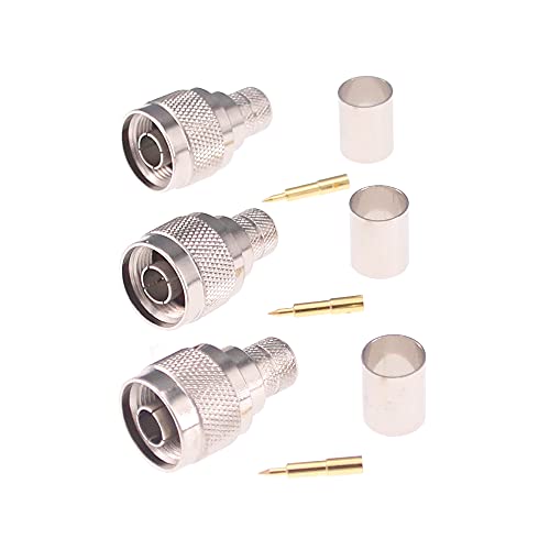 Connecteur N mâle pour liaison antenne extérieure câble LMR400 et RG8