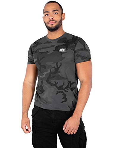 ALPHA INDUSTRIES Basic T Small Logo T-Shirt, Black...