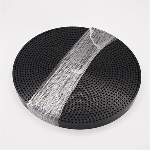 Correa abierta tipo negro PU con alambre de acero interior de 3 mm de paso para guiado síncrono 5
