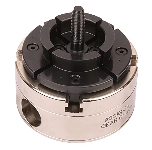 Vinwox Sck4-3.5Nv-Set 3-1/2” Wood Lathe Gear Chuck Set, Wood Lathe Key Chuck Set, 4-Jaw Self-Centering Chuck, 1"X8Tpi Thread And 3/4”-16Tpi Adapter #TOP6