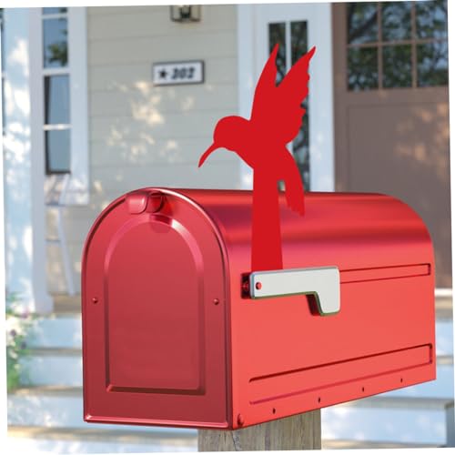 Image of BESTonZON Clan Master Email Decoration Red Mailbox Flag Replacement 9.45 Inch Decorative Mailbox Sign for Outdoor Garden Patio