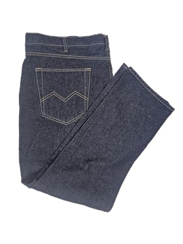 Men's Classic Straight Leg Jeans, Black Denim, MP Collection