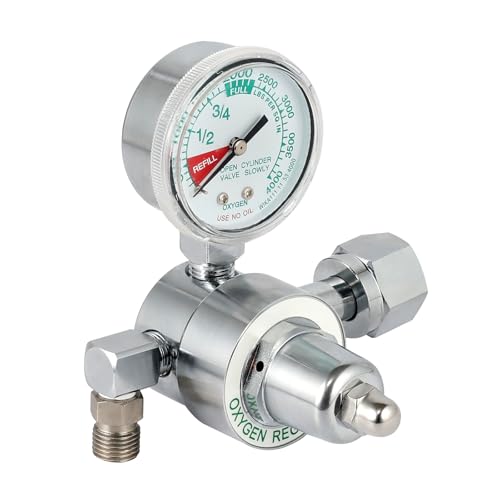 Image of M1-540-P Oxygen Regulator, 3000 PSI, CGA540 Inlet, Brass