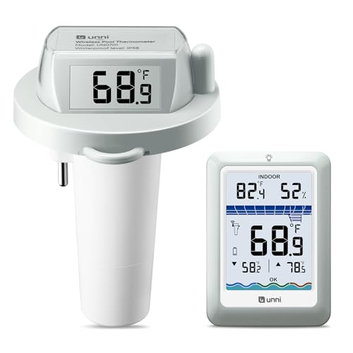Wireless Pool Thermometer Floating Easy Read, Waterproof IPX8