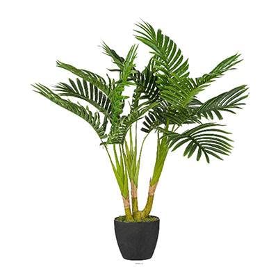 Artificielles.com Künstliche Kentia-Palme, Höhe 70 cm, 3 Stämme im Topf