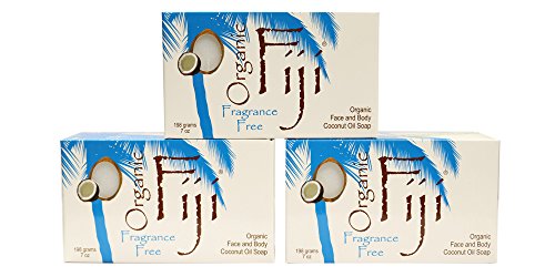 Organic Fiji Fragrance Free Soap (3 pack)