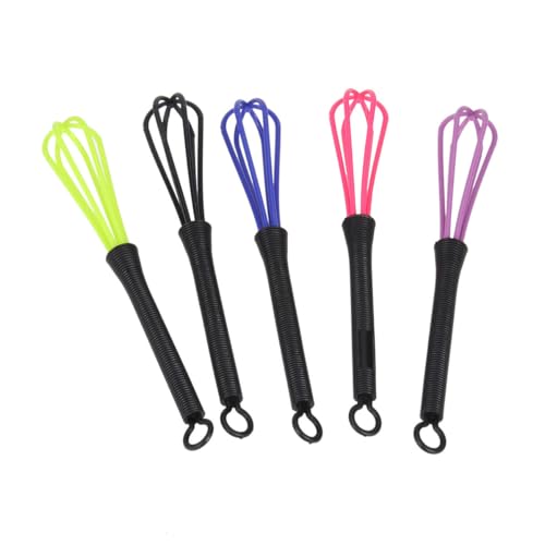 AMUSLESUR Removedor de Tinte Cabello 5piezas Agitadores de Plástico Compactos para Mezclar Crema y Teñir Cabello en Peluquería y Salón