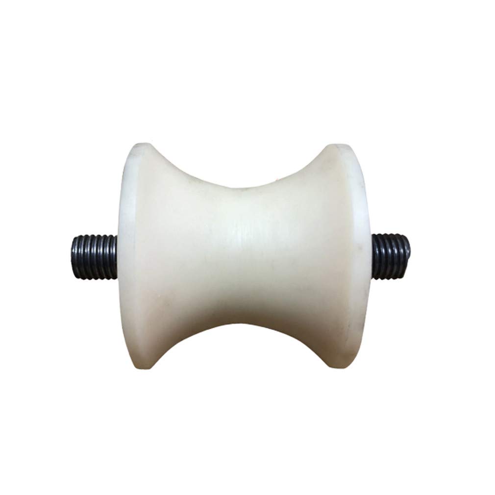 GYRAZXS Heavy Duty U-Groove Casters 1pc Rigid Steel Wheel for Inverted Track Rolling Gates & Industrial Machines Durable Hardware for Wire Rope Rail System