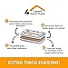 Ironing Board Cover and Pad Extra Thick Heavy Duty Padded 4 Layers Non Stick Scorch and Stain Resistant 15x54 and 3 Fasteners Elastic Edge with Bonus Protective Scorch Mesh Cloth
