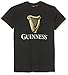 Price comparison product image Guinness Men's BLK HARP R/N T T-Shirt, Black (Black Black), Large (Size: L)