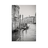 Lienzo decorativo vintage de Venecia del Gran Canal de Venecia, cuadros en lienzo para sala de estar, dormitorio, baño, oficina, decoración del hogar, 50 x 75 cm