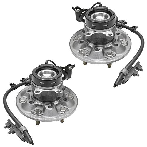 Image of Detroit Axle - RWD Front Wheel Bearing Hubs for Chevy Colorado GMC Canyon, Isuzu i-280 i-290 i-370, Bearing Hub Replacement Wheel Bearing and Hubs Assembly [w / ZQ8 Package]