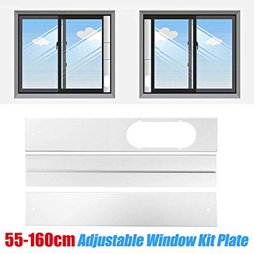 Ammzzoo111 Ammzzoo111 3Pcs Adjustable Universal PVC Adjustable Window Slide Kit Plate for Portable