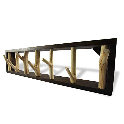 Roro 22-Inch Handmade Wood Twig Hat Coat And Key Hook Rack - Stylish, Eco-Friendly, And Organizational Bliss #TOP22