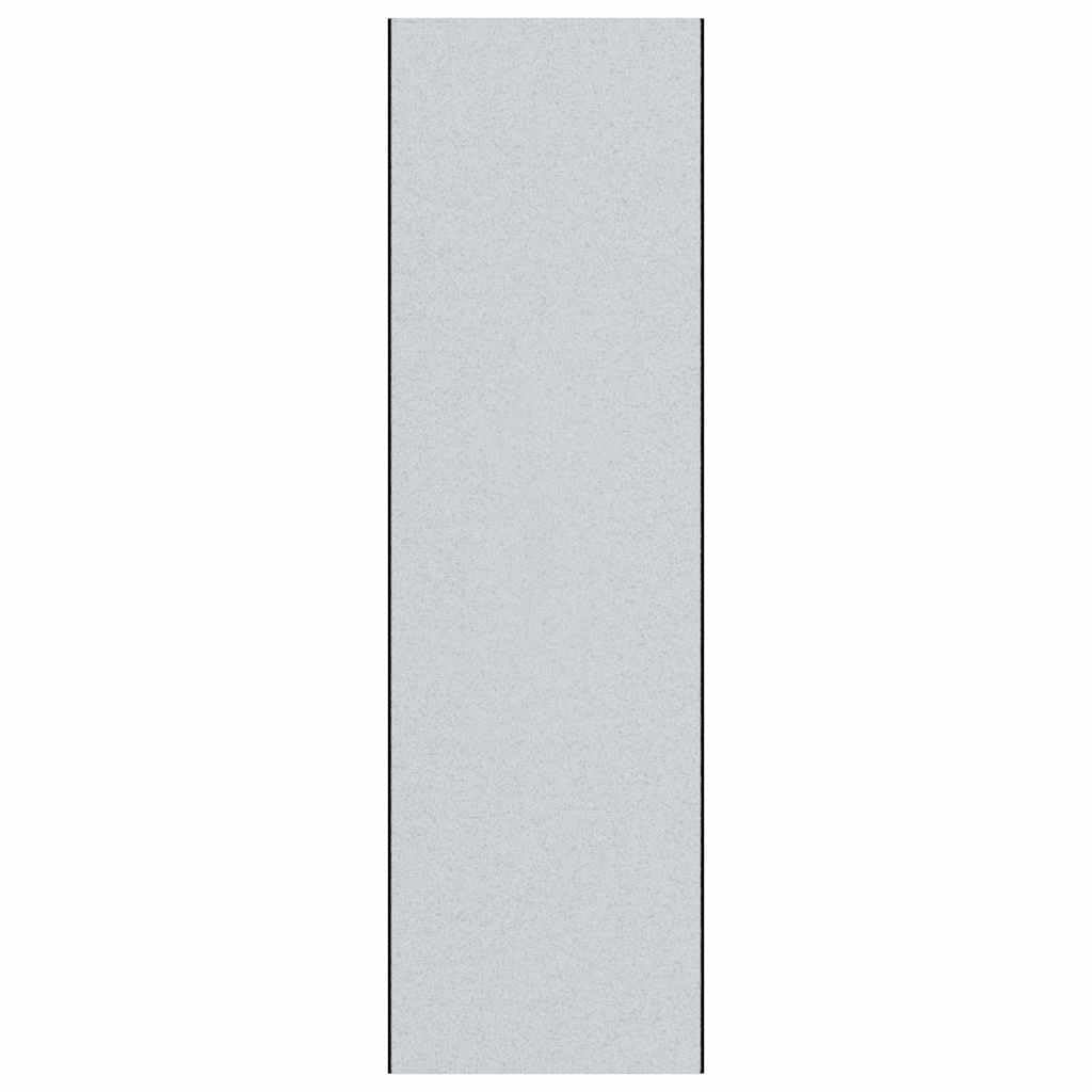Paillasson couloir antidérapant et grand tapis d'entrée résistant gris et noir 120x400cm