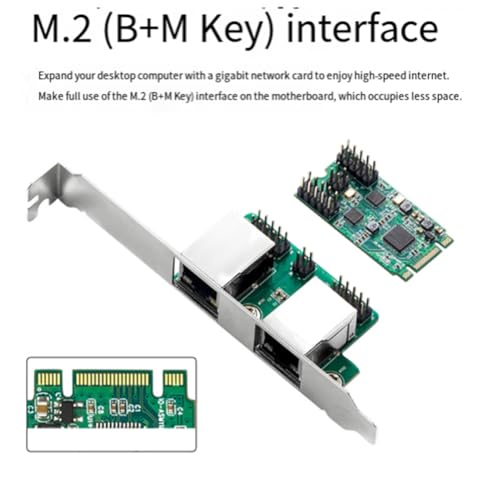 Tarjeta de red M.2 para solucionar la falta de puertos Ethernet en placas PCIe 3