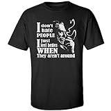 I Don't Hate People I Just Feel Better When They aren't Around Charles Bukowski T-Shirt, Movie TV Shows Character's Quotes Vintage TShirt, Casual Style Unisex Hooded Crewneck Shirt Gift for Men Women